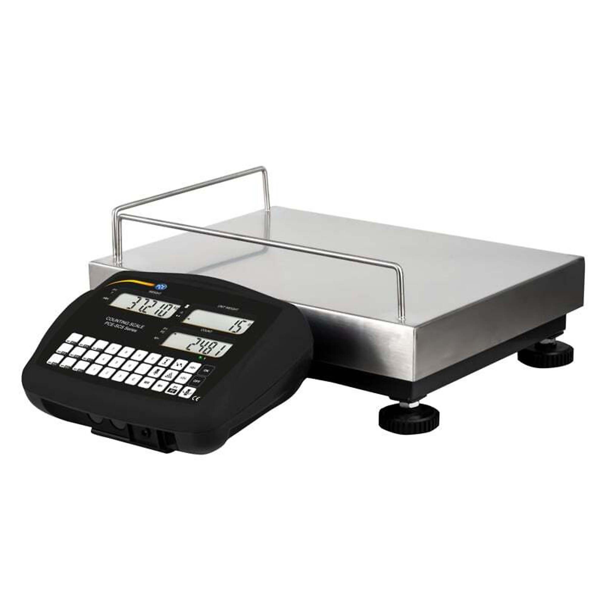 PCE Counting Scale — 60kg Capacity, 300mm x 400mm Stainless Steel Platform, Model# PCE-SCS 60